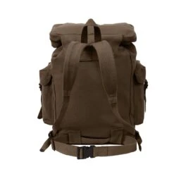 Rothco Canvas European Style Rucksack -Outdoor Sports Equipment Store 2384 Brown D