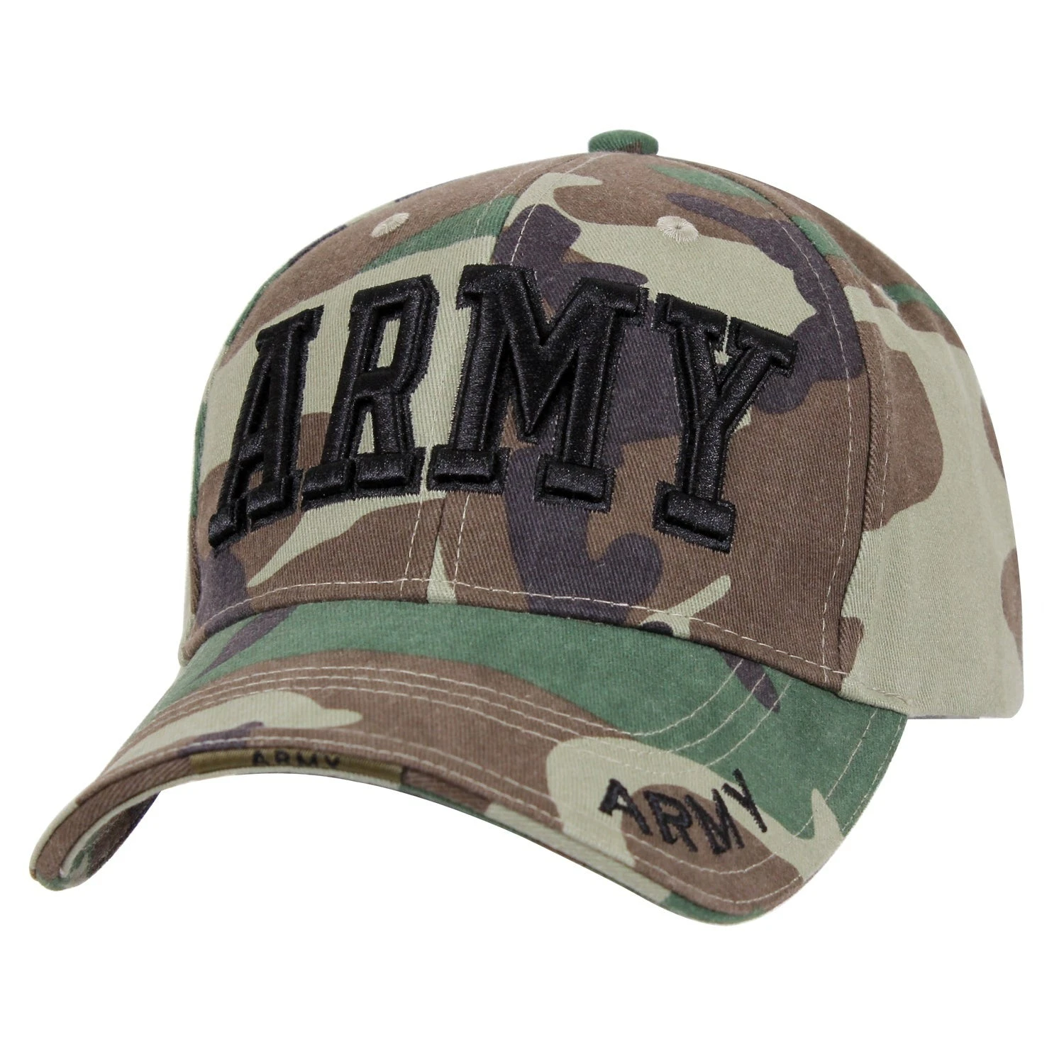 Rothco Deluxe Army Embroidered Low Profile Insignia Cap - One Size 1 Rothco Deluxe Army Embroidered Low Profile Insignia Cap - One Size