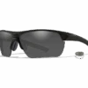 Wiley X Guard Advanced Sunglasses 2 Lens Pack ~ Smoke Grey -Clear With Matte Black Frame
