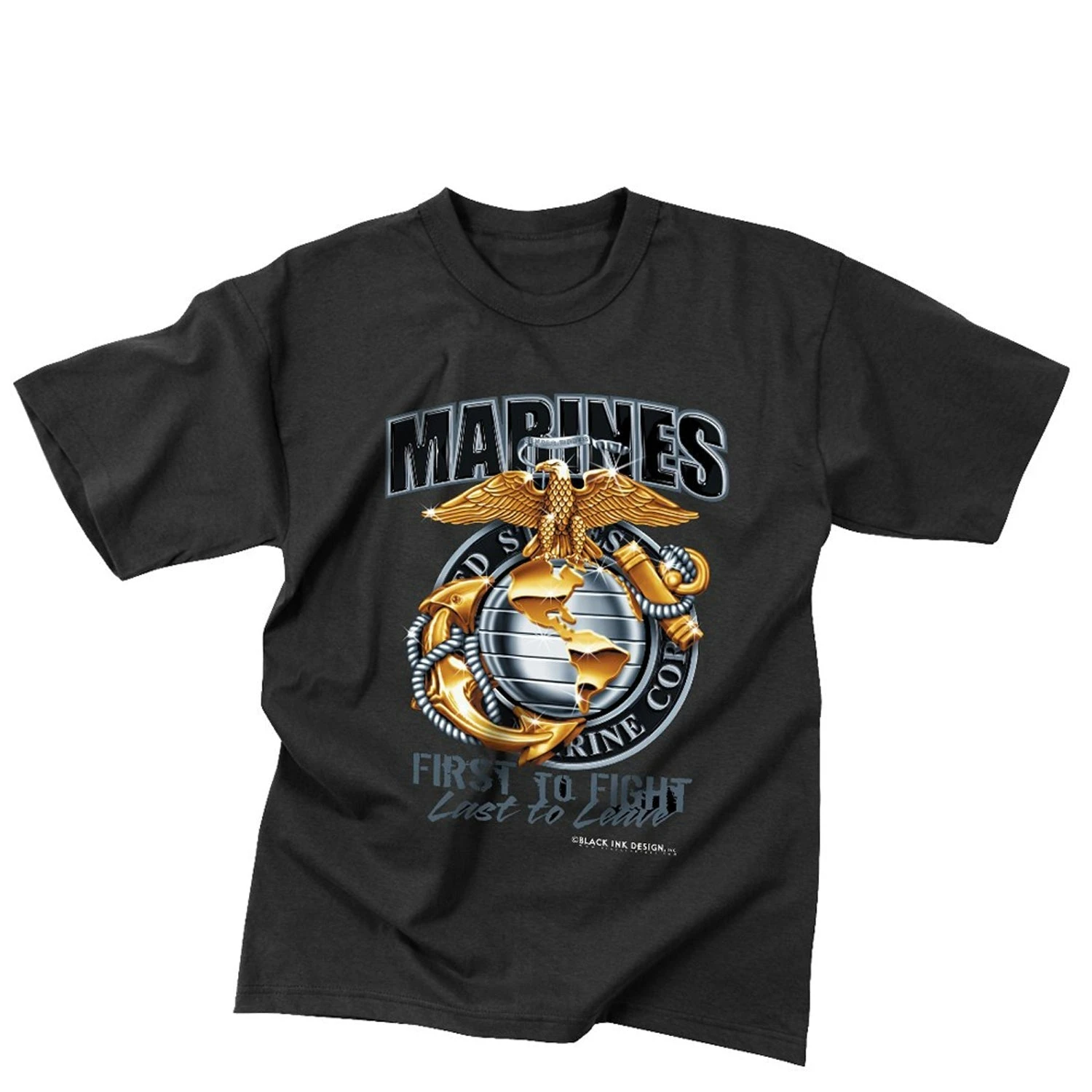 Rothco Black Ink Marines First To Fight T-Shirt 1 Rothco Black Ink Marines First To Fight T-Shirt