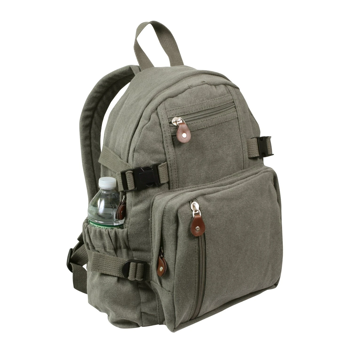 Rothco Vintage Canvas Compact Backpack 2 Rothco Vintage Canvas Compact Backpack - Image 2