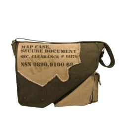 Rothco Vintage Canvas Two-Tone Imprinted Map Bag