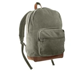 Rothco Vintage Canvas Teardrop Backpack With Leather Accents