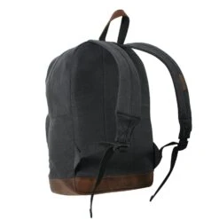 Rothco Vintage Canvas Teardrop Backpack With Leather Accents -Outdoor Sports Equipment Store 9667 rear view hr