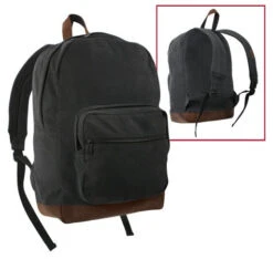 Rothco Vintage Canvas Teardrop Backpack With Leather Accents -Outdoor Sports Equipment Store 9667 Big