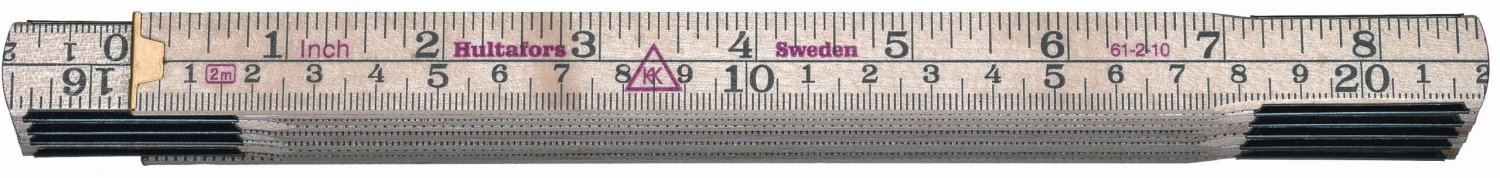Hultafors Folding Rule 61 2M, 10 Sections 1 Hultafors Folding Rule 61 2M, 10 Sections