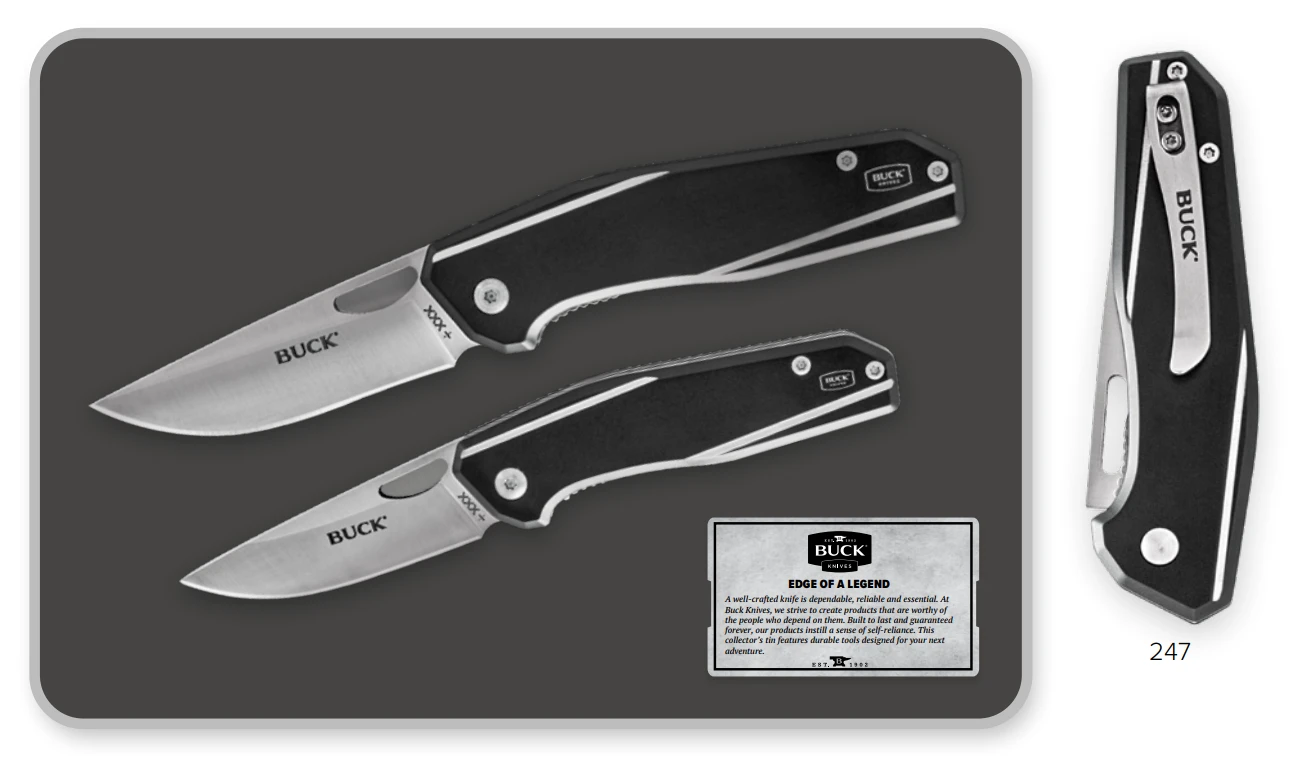 Buck Knives 2 Piece Combo Collector's Tin 1 Buck Knives 2 Piece Combo Collector's Tin