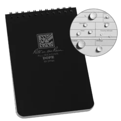 Rite In The Rain Weatherproof Top Spiral Dope Logbook, 4in X 6in