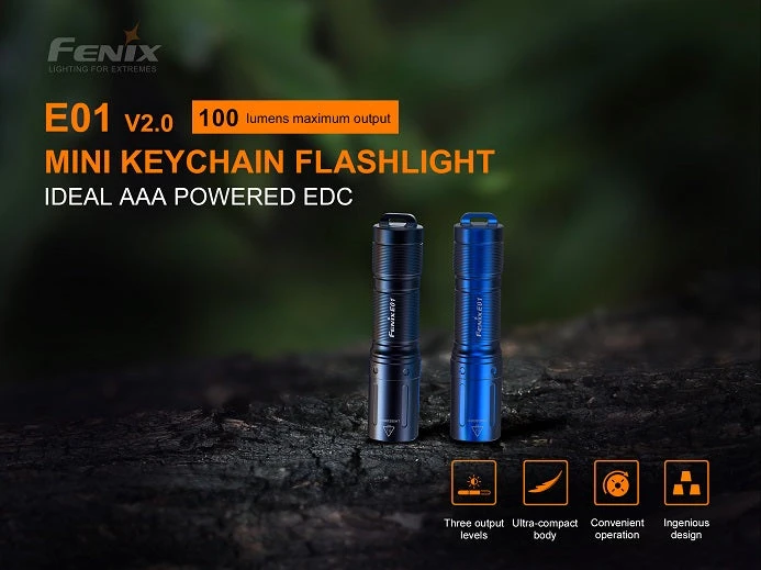 Fenix E01 V2.0 100 Lumens AAA Flashlight 4 Fenix E01 V2.0 100 Lumens AAA Flashlight - Image 4
