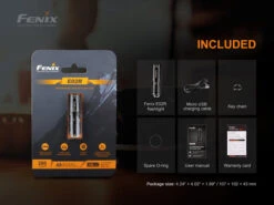 Fenix E02R Rechargeable 200 Lumen Keychain Light -Outdoor Sports Equipment Store E02R E11