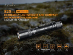 Fenix E20 V2.0 350 Lumens EDC Flashlight 29 Fenix E20 V2.0 350 Lumens EDC Flashlight -Outdoor Sports Equipment Store E20 V2.0 E 01
