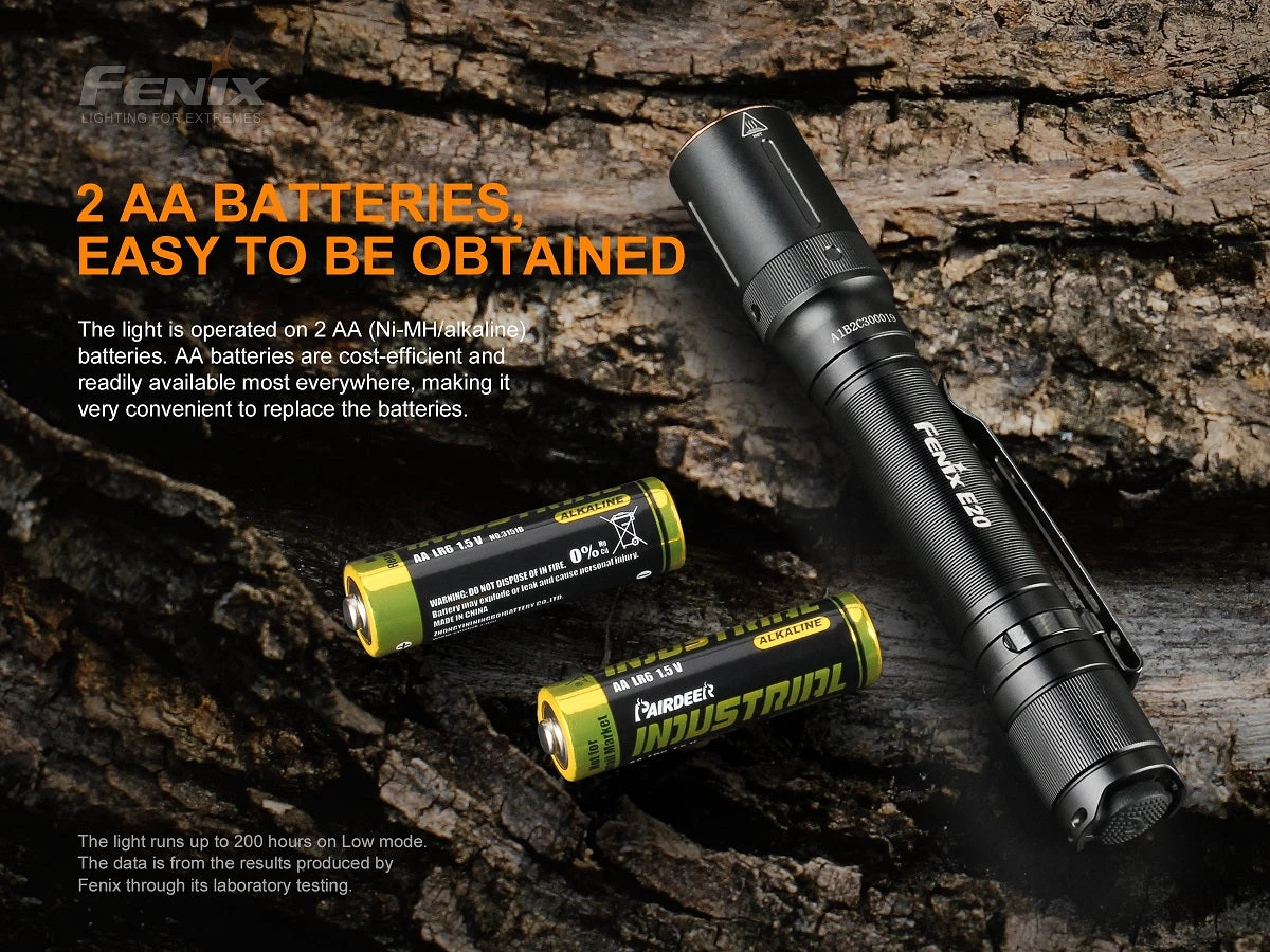 Fenix E20 V2.0 350 Lumens EDC Flashlight 11 Fenix E20 V2.0 350 Lumens EDC Flashlight - Image 11