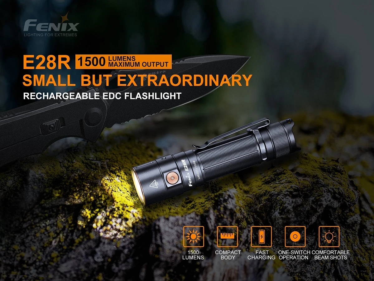 Fenix E28R 1500 Lumens Rechargeable Flashlight 12 Fenix E28R 1500 Lumens Rechargeable Flashlight - Image 12