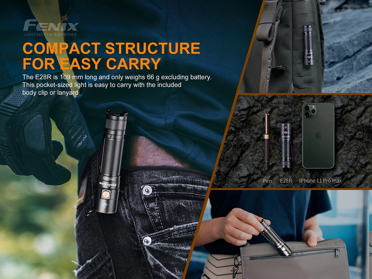 Fenix E28R 1500 Lumens Rechargeable Flashlight 10 Fenix E28R 1500 Lumens Rechargeable Flashlight - Image 10