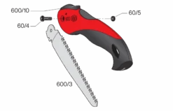 Felco 600 Folding Pruning Saw 16 Cm / 6.3 Inch Blade -Outdoor Sports Equipment Store FELCO600ReplacementPartsDiagram