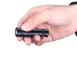 Fenix E09R 600 Lumens Rechargeable EDC Flashlight -Outdoor Sports Equipment Store Fenix E09R flashlight hand size