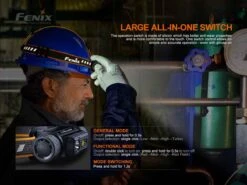 Fenix HM70R Rechargeable Headlamp -Outdoor Sports Equipment Store Fenix HM70R Headlamp switch