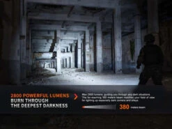 Fenix PD36R Pro Rechargeable Flashlight -Outdoor Sports Equipment Store Fenix PD36R PRO Flashlight beam.jpg Good2goco