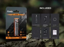 Fenix E09R 600 Lumens Rechargeable EDC Flashlight -Outdoor Sports Equipment Store Fenix E09R flashlight included