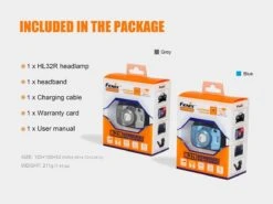 Fenix HL32R USB Rechargeable Headlamp -Outdoor Sports Equipment Store HL32R Headlamp package