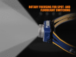 Fenix HL40R Focusable USB Rechargeable Headlamp -Outdoor Sports Equipment Store HL40R FloodSpotAnimation