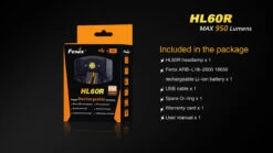 Fenix HL60R Headlamp -Outdoor Sports Equipment Store HL60R 17