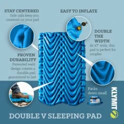Klymit Double V Sleeping Pad -Outdoor Sports Equipment Store Klymit Amazon DoubleV CarouselImages v1 02