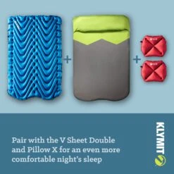 Klymit Double V Sleeping Pad -Outdoor Sports Equipment Store Klymit Amazon DoubleV CarouselImages v1 06