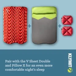 Klymit Insulated Double V Sleeping Pad -Outdoor Sports Equipment Store Klymit Amazon InsulatedDoubleV CarouselImages v1 06
