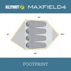 Klymit Maxfield Tent -Outdoor Sports Equipment Store Klymit Maxfield4 09M4OR01D Footprint 2000x2000 7eeac39f dc18 46f7 a3ed 1ce69dd456b1