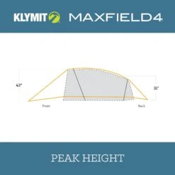 Klymit Maxfield Tent -Outdoor Sports Equipment Store Klymit Maxfield4 09M4OR01D PeakHeight 2000x2000 7eb34127 8070 4d5b bf02 2bf129afeee8