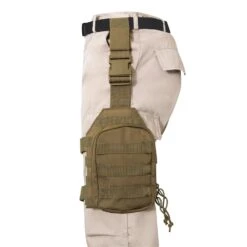 Rothco MOLLE Drop Leg Panel -Outdoor Sports Equipment Store MOLLE drop leg panel coyote brown 3 Good2GoCo