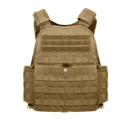Rothco MOLLE Plate Carrier Vest -Outdoor Sports Equipment Store MOLLE plate carrier vest coyote brown 1 Good2GoCo