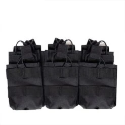 Rothco MOLLE Open Top Six Rifle Mag Pouch -Outdoor Sports Equipment Store Molle open top six rifle mag pouch black 3 Good2GoCo