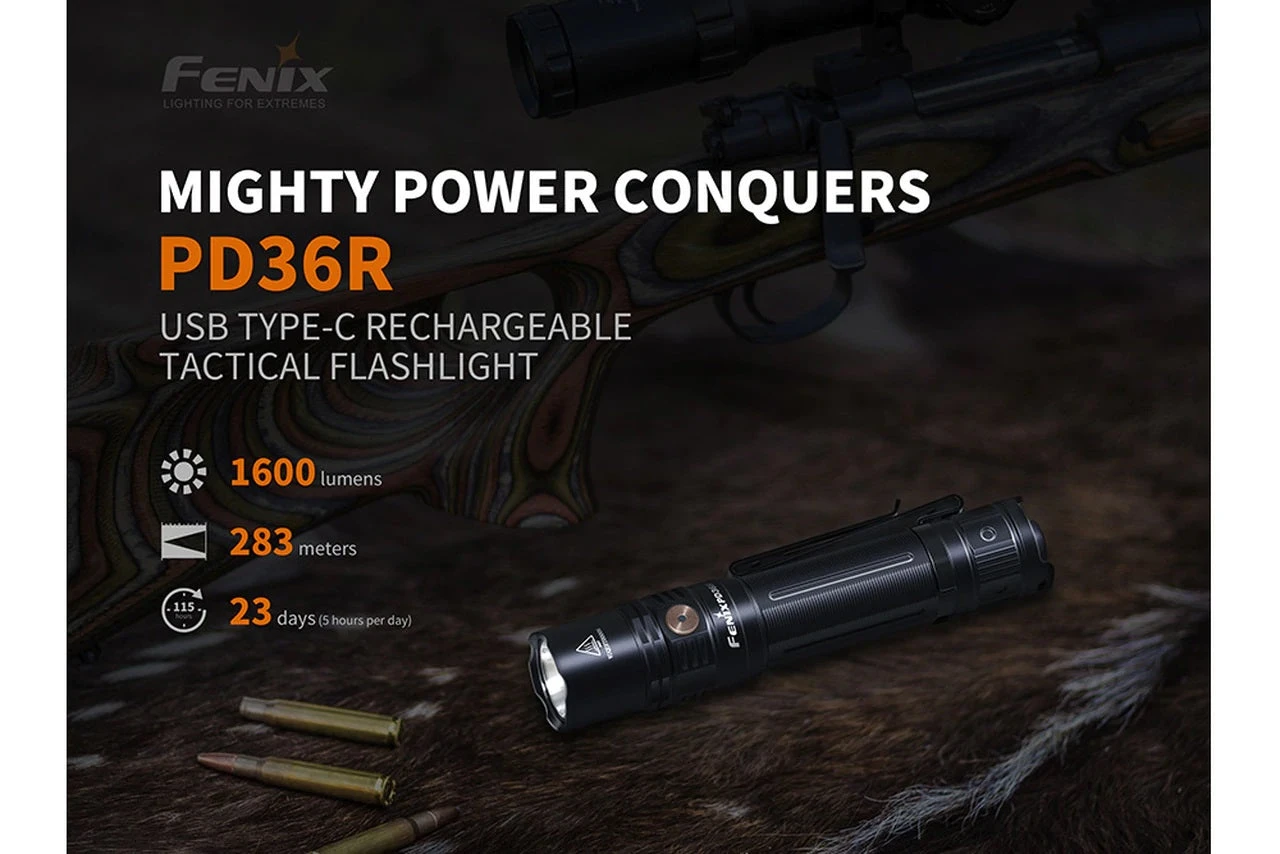 Fenix PD36R 1600 Lumens Rechargeable Flashlight 12 Fenix PD36R 1600 Lumens Rechargeable Flashlight - Image 12