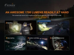 Fenix PD35 V3.0 1700 Lumens Rechargeable Flashlight -Outdoor Sports Equipment Store PD35 V3.0 E 04