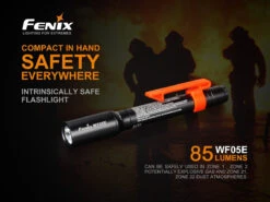 Fenix WF05E 85 Lumens Intrinsically Safe Flashlight -Outdoor Sports Equipment Store WF05E 01