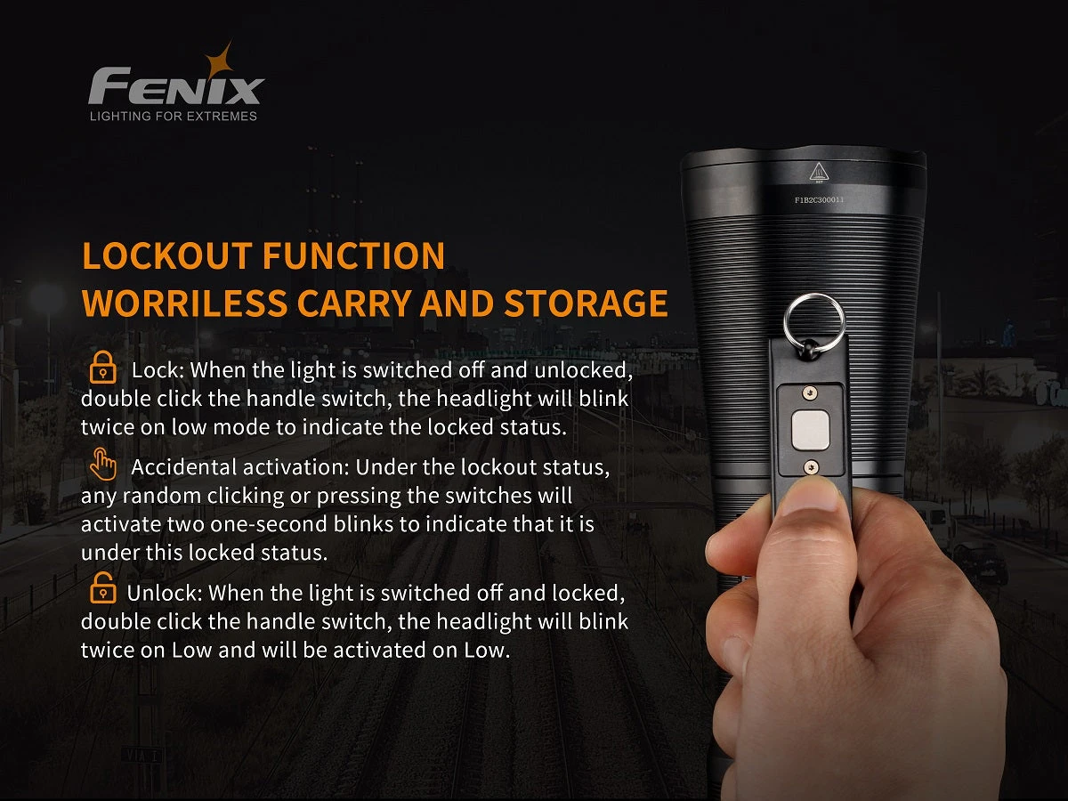 Fenix WT50R 3700 Lumens Rechargeable Flashlight 3 Fenix WT50R 3700 Lumens Rechargeable Flashlight - Image 3