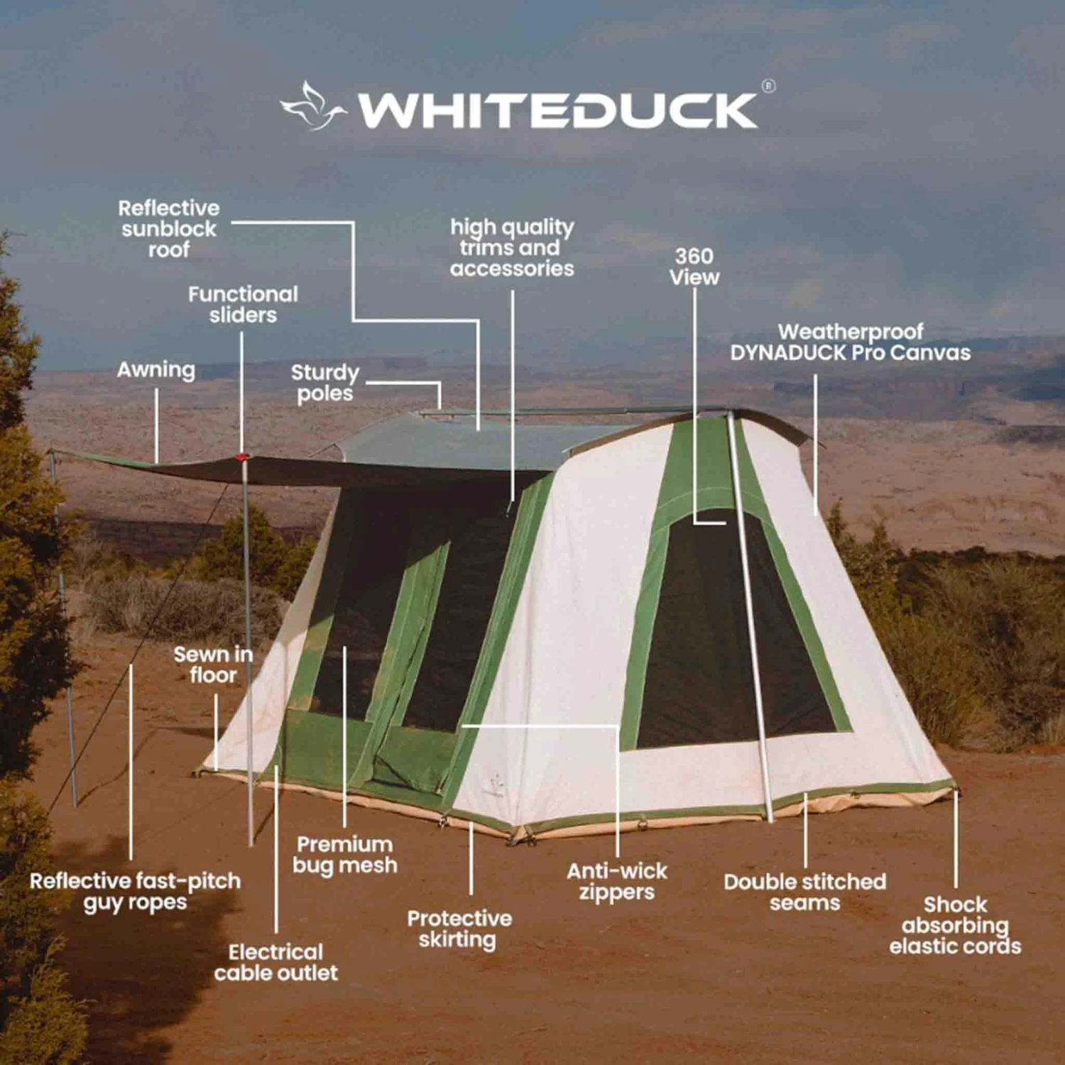 White Duck Prota Canvas Tent Deluxe - 10ft X 14ft 8 White Duck Prota Canvas Tent Deluxe - 10ft X 14ft - Image 8