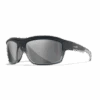 Wiley X Ozone Sunglasses - Grey Silver Flash Lens With Matte Charcoal To Grey Fade Frame