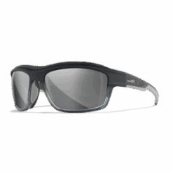 Wiley X Ozone Sunglasses - Grey Silver Flash Lens With Matte Charcoal To Grey Fade Frame