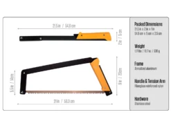 Agawa Boreal21 Saw -Outdoor Sports Equipment Store b21 blk yel dimensions.jpg Good2goco scaled