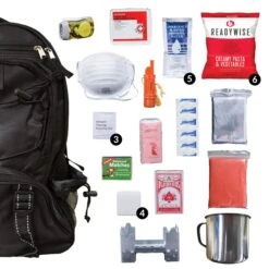 ReadyWise 64 Piece Survival Backpack- Black