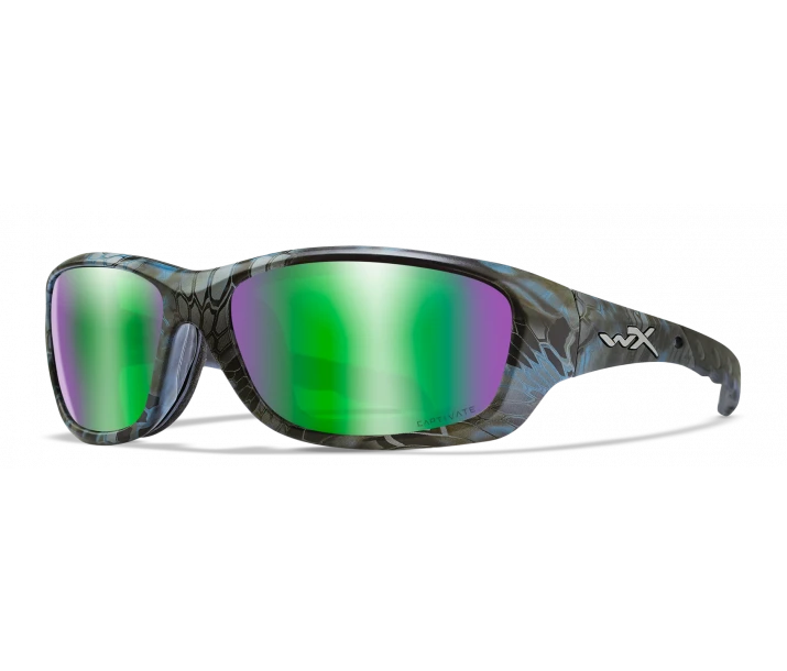 Wiley X Gravity - Captivate Polarized Green Mirror With Kryptek Neptune Frame 1 Wiley X Gravity - Captivate Polarized Green Mirror With Kryptek Neptune Frame
