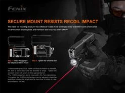 Fenix GL22 750 Lumens Tac Light With Red Laser Sight - 750 Lumens -Outdoor Sports Equipment Store fenix GL22 weapon light mount