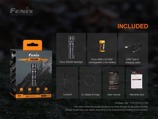 Fenix PD25R Rechargeable EDC Flashlight 8 Fenix PD25R Rechargeable EDC Flashlight - Image 8