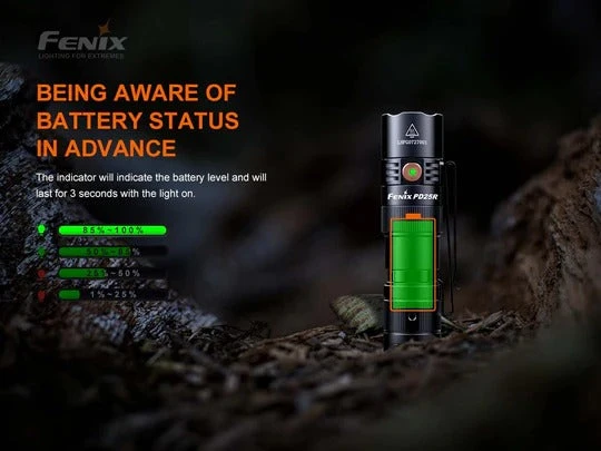 Fenix PD25R Rechargeable EDC Flashlight 14 Fenix PD25R Rechargeable EDC Flashlight - Image 14