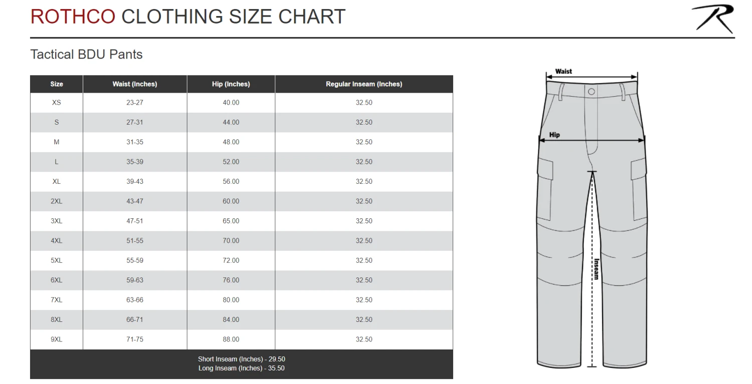 Rothco Rip-Stop BDU Pant - Woodland Camo 5 Rothco Rip-Stop BDU Pant - Woodland Camo - Image 5