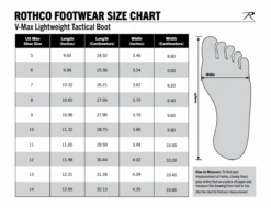 Rothco Waterproof V-Max Lightweight Tactical Boots - AR 670-1 Coyote Brown -Outdoor Sports Equipment Store good2goco rothco V Max tactical boot sizechart