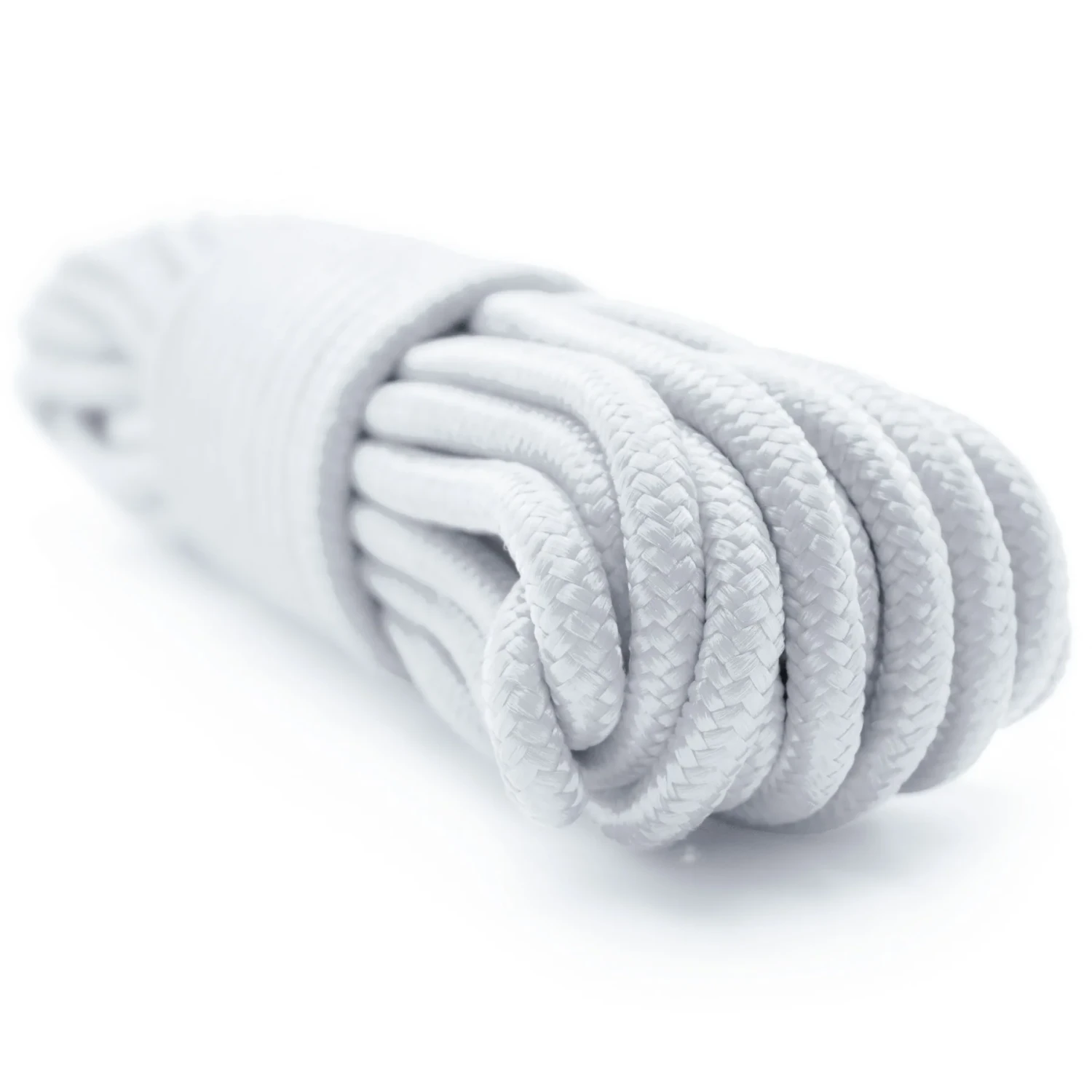 9mm (3/8") X 50' Nylon Braided Rope - White 1 9mm (3/8") X 50' Nylon Braided Rope - White